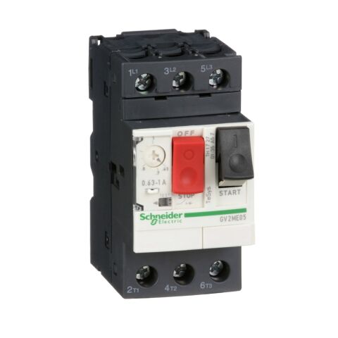 Schneider Electric GV2ME05 TeSys GV2 Motor Devre Kesici Termik Many. 0.63-1A