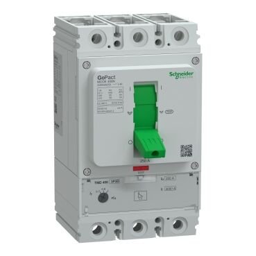 Schneider Electric G40N3A250 GoPact Şalter 400, 3P3D 50kA AC 250A  TMD  Ayar Sahalı