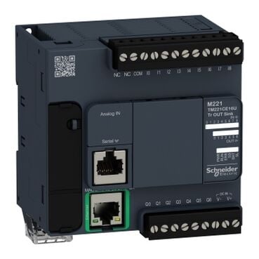 Schneider Electric Tm221Ce16U Logic Denetleyicisi, Modicon M221, 16İo Tr.Npn Ethernet