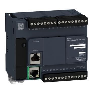 Schneider Electric Tm221Ce24U Logic Denetleyicisi, Modicon M221, 24İo Tr.Npn Ethernet