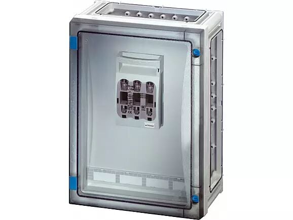 Hensel FP 4211 270x360x163   FP-Modüler Bara Panosu; IP66, IK08, PC, HF, FR, 1x3P 125A,RAL 7035 (Gri)