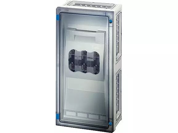 Hensel FP 4312 270x540x163   FP-Modüler Şalter Panosu; IP66, IK08, PC, HF, FR, 1x3P 250A,RAL 7035 (Gri)