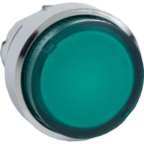 Schneider Electric ZB4BW13 Ba9S Ampul İçin Yeşil Çıkık Işıklı Basmalı Düğme Başlığı Ø22 Yaylı Dönüş