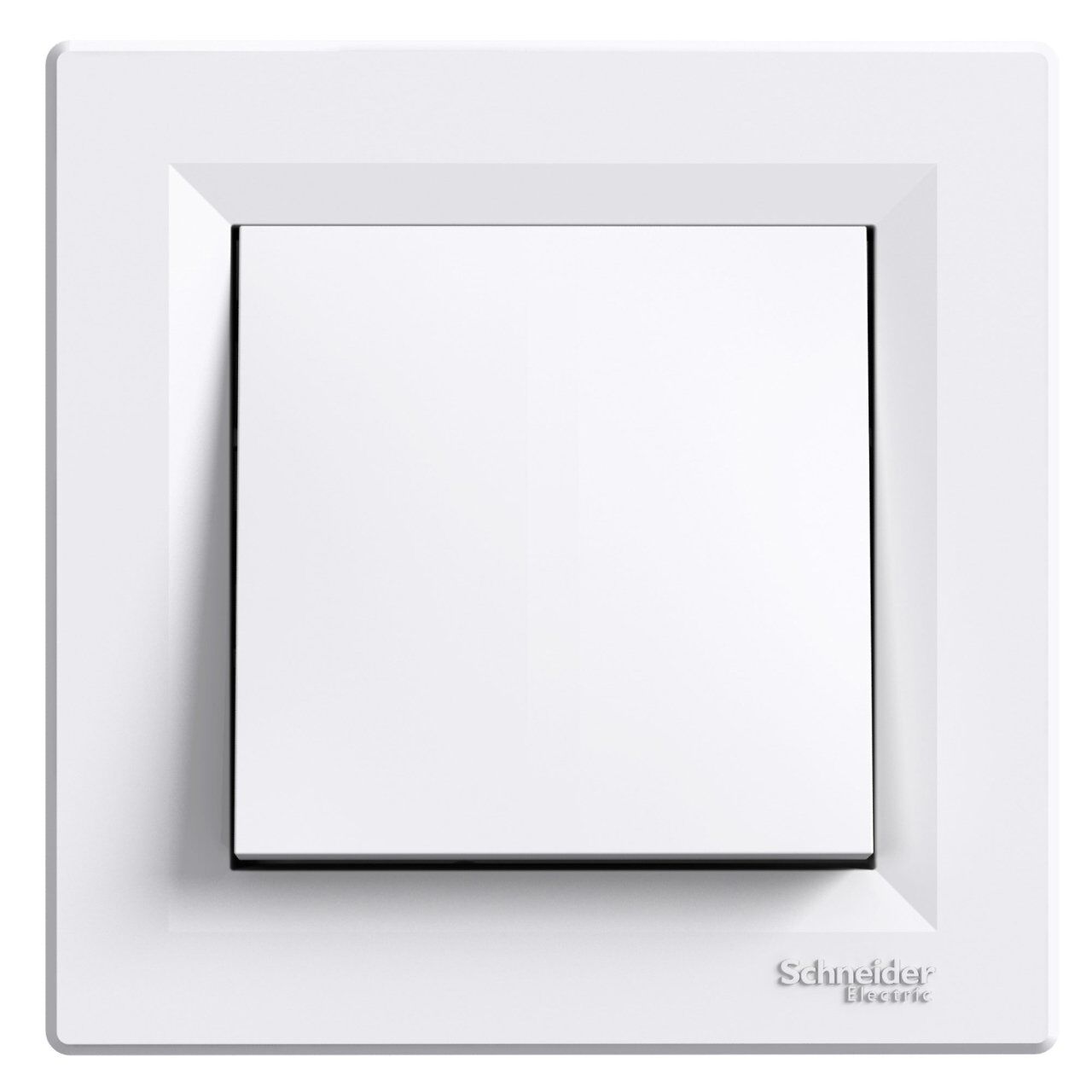 Schneider Electric EPH0100121 Asfora Anahtar, Beyaz, vidasız, çerçeveli
