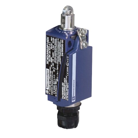 Telemecanique Sensors XCKD3902P16EX Nihayet Şalteri Xck-D - Makaralı Pim - 2 Nk + 1 Na - Atex
