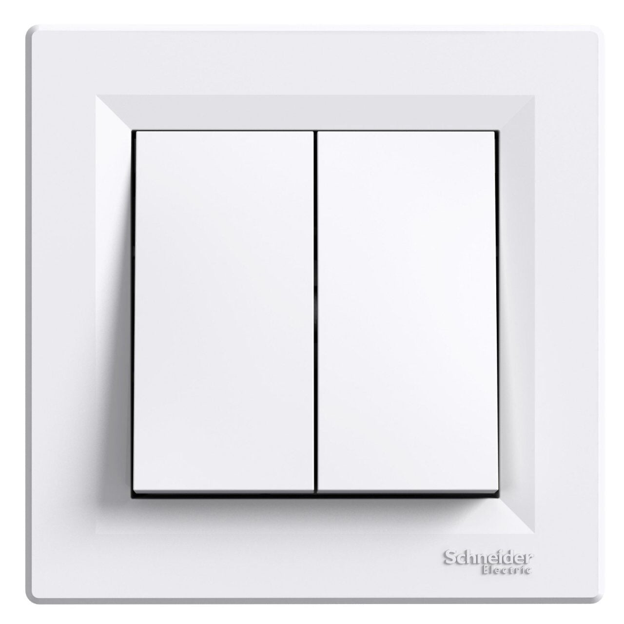 Schneider Electric EPH0300121 Asfora Komütatör, Beyaz, vidasız, çerçeveli