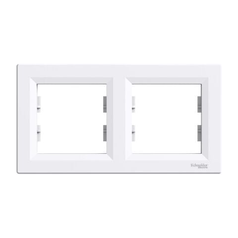 Schneider Electric EPH5800221 Asfora 2'li Yatay Çerçeve Beyaz