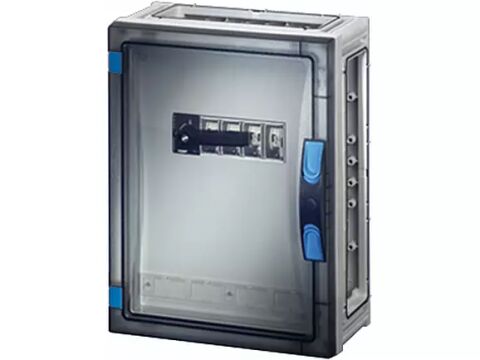 Hensel FP 5213 270x360x186   FP-Modüler Şalter Panosu; IP66, IK08, PC, HF, FR, 1x4+PE 160A, RAL 7035 (Gri)