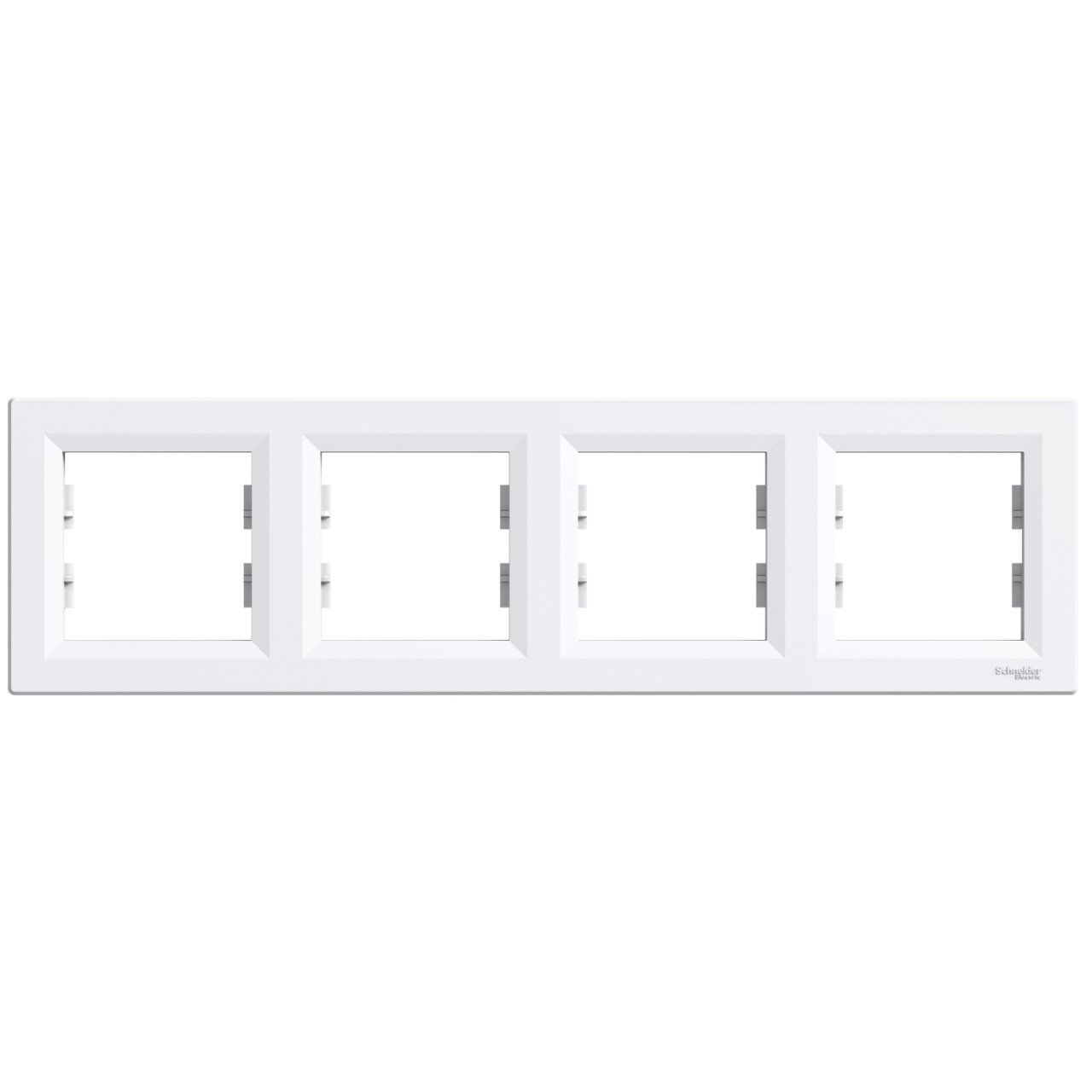 Schneider Electric EPH5800421 Asfora 4'lü Yatay Çerçeve Beyaz