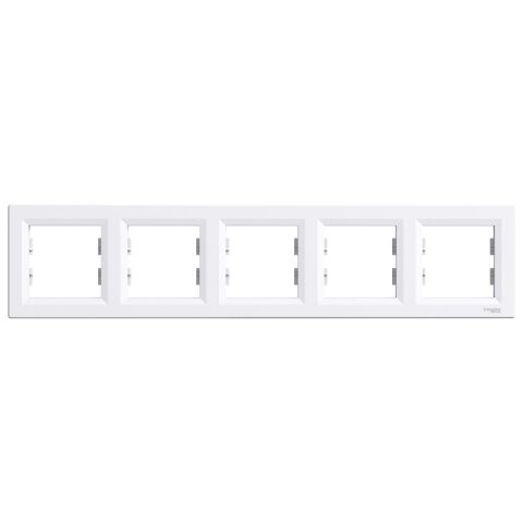Schneider Electric EPH5800521 Asfora 5'li Yatay Çerçeve Beyaz