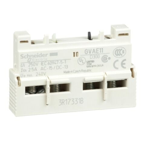 Schneider Electric GVAE11 TeSys GV3 Yardımcı Kontak Bloğu Önden 1NA1NK