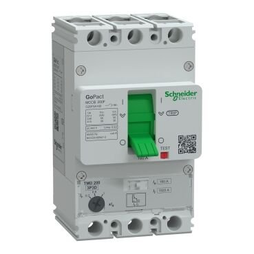 Schneider Electric G20F3A160 GoPact Şalter 200B, 3P3D 36kA AC 160A  TMD  Ayar Sahalı