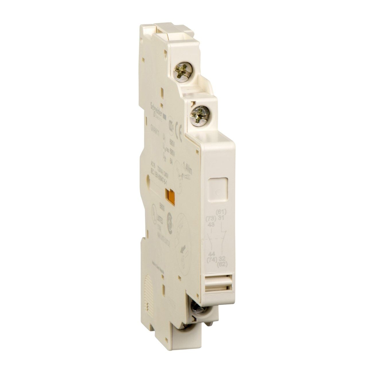 Schneider Electric GVAN11 TeSys GV3 Yardımcı Kontak Bloğu Yandan 1NA1NK