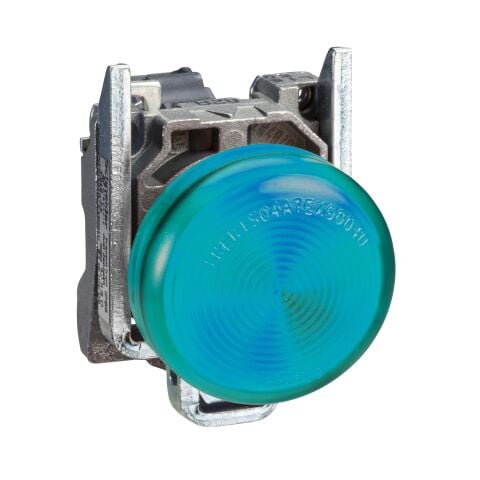 Schneider Electric XB4BV63 <=250V Ba9S Ampul İçin Yeşil Eksiksiz Pilot Işığı Ø22 Düz Lens