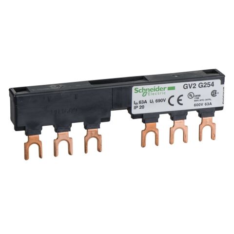 Schneider Electric GV2G254 TeSys GV2 Linergy FT Busbar 63A 54mm 2tap