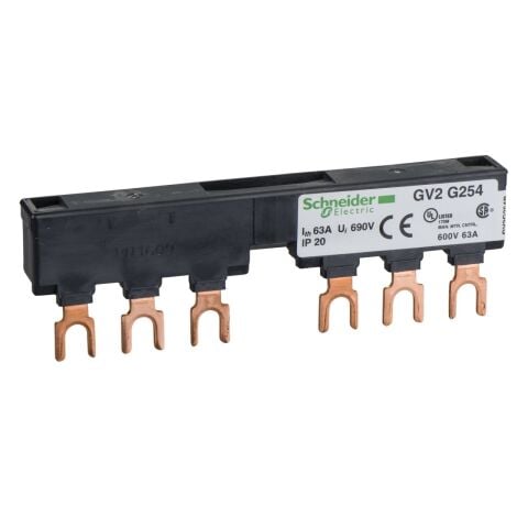 Schneider Electric GV2G254 TeSys GV2 Linergy FT Busbar 63A 54mm 2tap