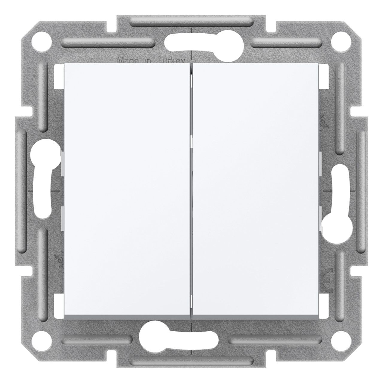 Schneider Electric EPH0370121 Asfora Komütatör Beyaz, vidasız, çerçevesiz