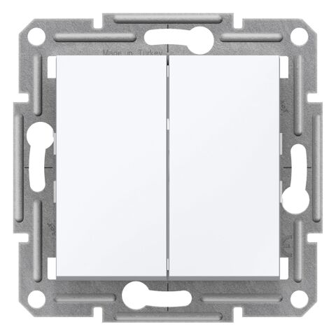 Schneider Electric EPH0370121 Asfora Komütatör Beyaz, vidasız, çerçevesiz