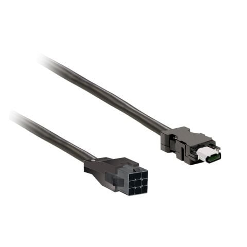 Schneider Electric VW3M8D1AR30 enkoder kablosu 3m ekranlı, BCH2.B/.D/.F için kablo bağlantısı, CN2 fişi