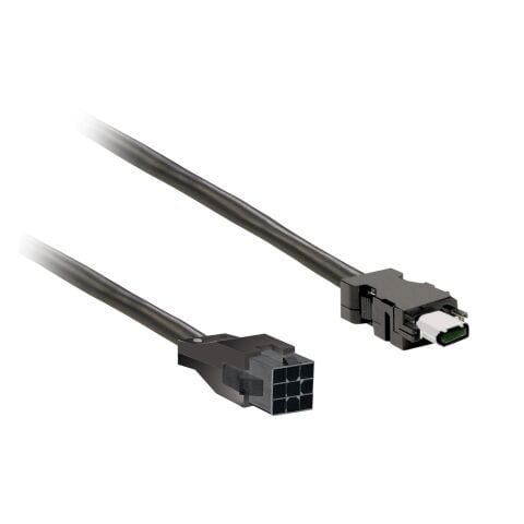 Schneider Electric VW3M8D1AR30 enkoder kablosu 3m ekranlı, BCH2.B/.D/.F için kablo bağlantısı, CN2 fişi