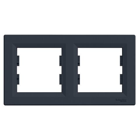 Schneider Electric EPH5800271 Asfora Plus 2'li Yatay Çerçeve Antrasit