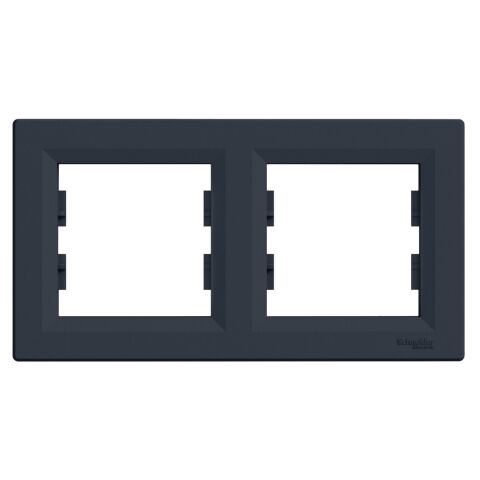 Schneider Electric EPH5800271 Asfora Plus 2'li Yatay Çerçeve Antrasit