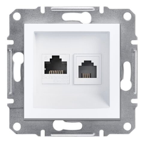 Schneider Electric EPH5270121 Asfora RJ11 + RJ45 Cat6 UTP çerçevesiz