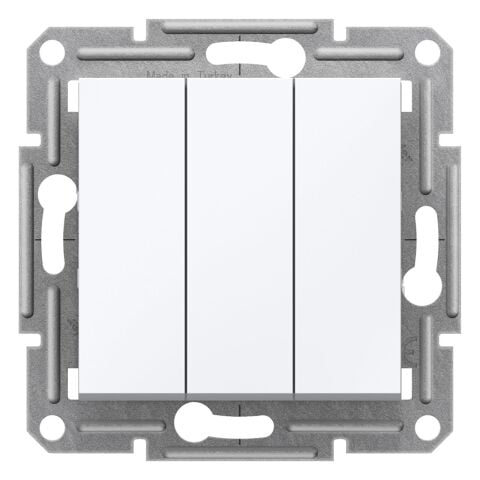 Schneider Electric EPH2170121 Asfora Üçlü Anahtar - Beyaz