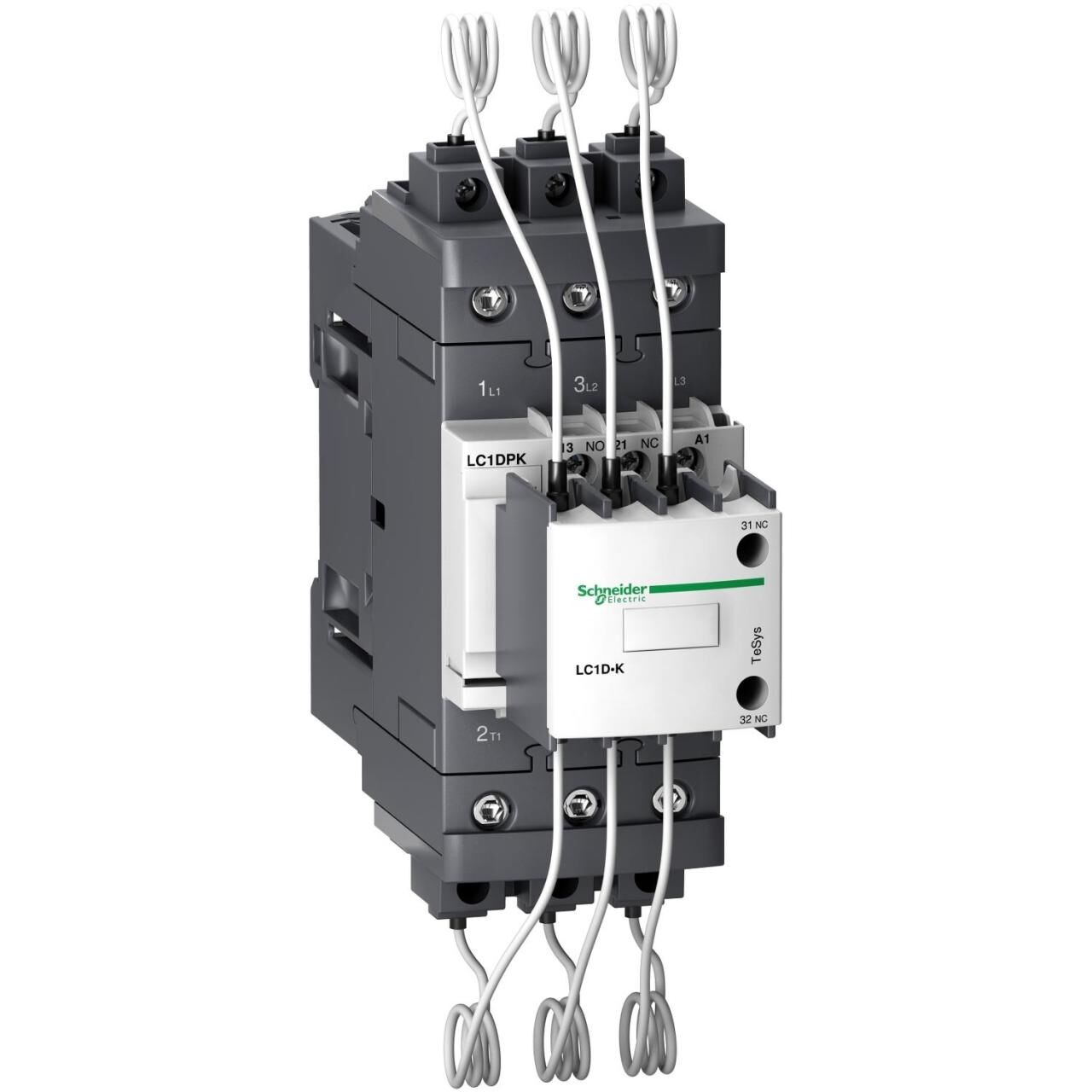 Schneider Electric LC1DPKM7 TeSys D Kompanz. Kontaktör 30kVAR 220VAC