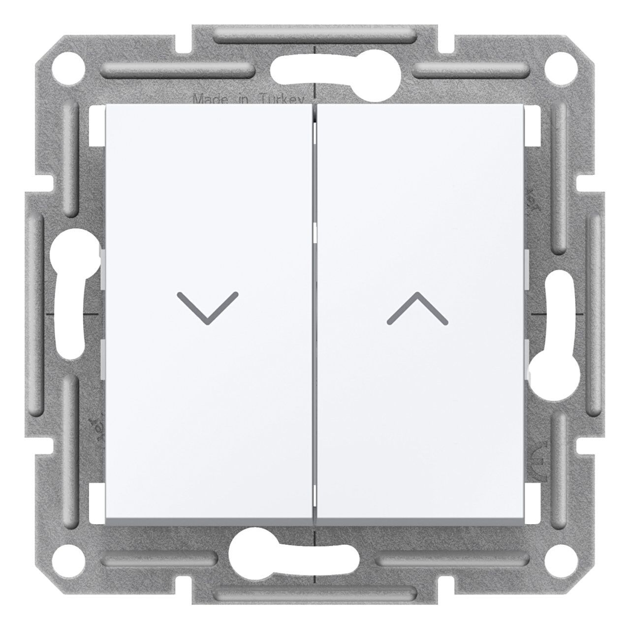 Schneider Electric EPH1370121 Asfora Jaluzi Kumanda Liht Buton Beyaz, vidasız, çerçevesiz
