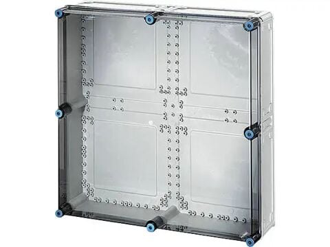 Hensel MI 0800 600x600x170    Mi-Modüler Dağıtım Panosu; IP65, IK08, PC, H/S F, FR, Şeffaf Kapak, RAL 7035 (Gri)