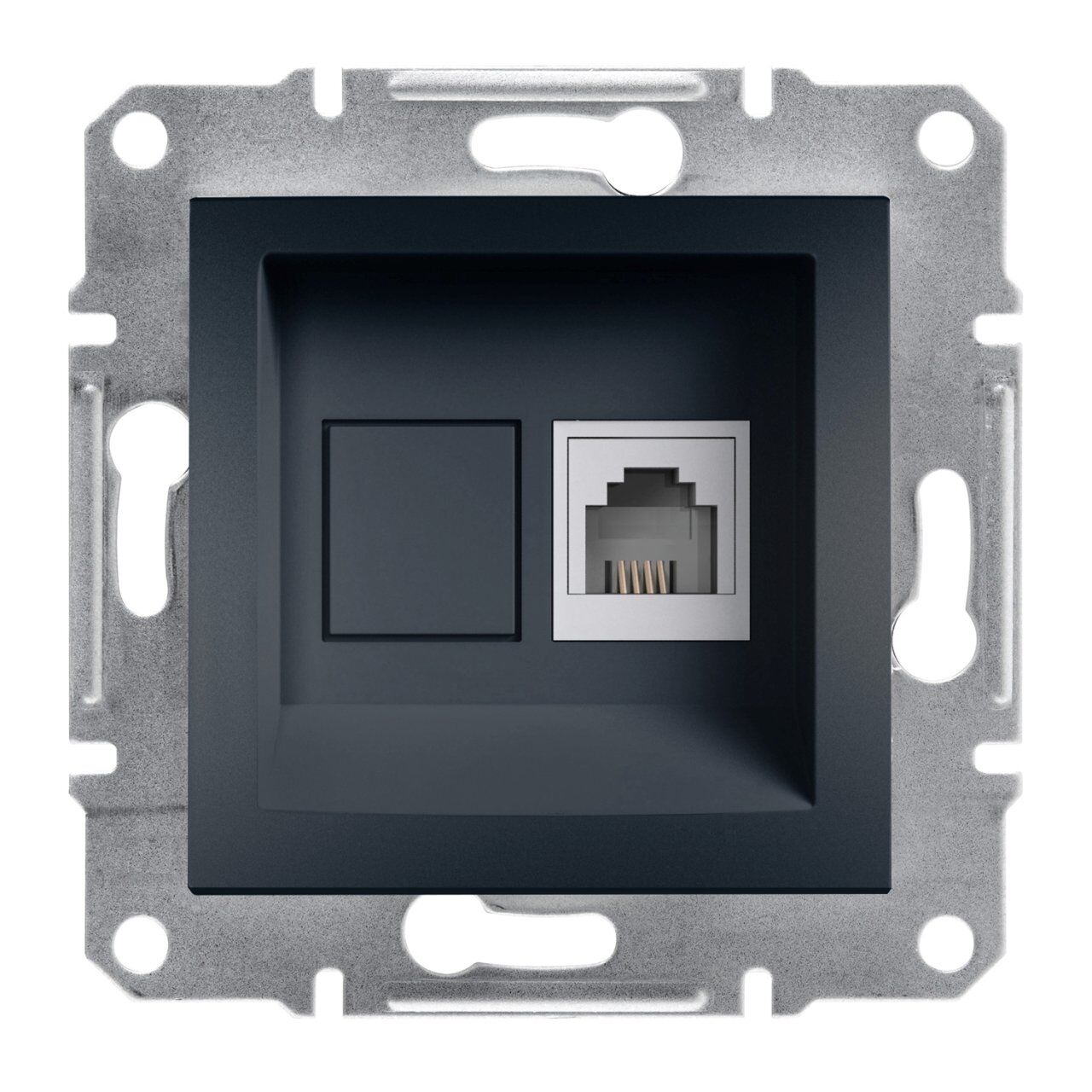 Schneider Electric EPH4100171 Asfora 1*RJ11- Antrasit