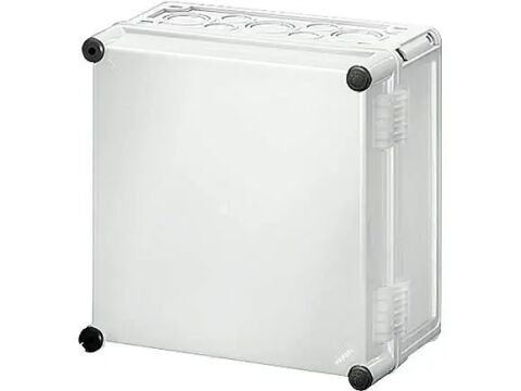 Hensel MI 9201 315x300x170    Mi-Modüler Dağıtım Panosu; IP65, IK08, PC, H/S F, FR, Opak Kapak, RAL 7035 (Gri), Menteşeli