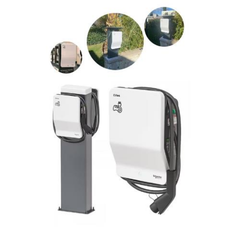 Schneider Electric EVH2S22P0CK EVlink Wallbox - 22 kW - T2 Bağlantılı Kablolu - Elektrikli Araç Şarj İstasyonu