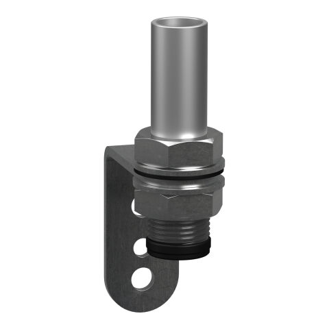 Schneider XVZ100T Evrensel Montaj Aksesuarı, Harmony Xv4/Xv6/Xvb7 Modüler Kule Işığı, Metal L Braket Ve 100Mm Alu Direk