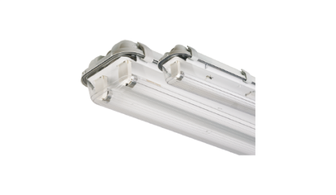 Cemdağ C226-ECG218B1-2XT8 18W G13 Duylu Mandallı  Elk.Blst. Etanj Armatür