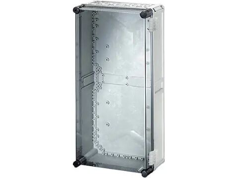 Hensel MI 9400 315x600x170    Mi-Modüler Dağıtım Panosu; IP65, IK08, PC, H/S F, FR, Şeffaf Kapak, RAL 7035 (Gri), Menteşeli