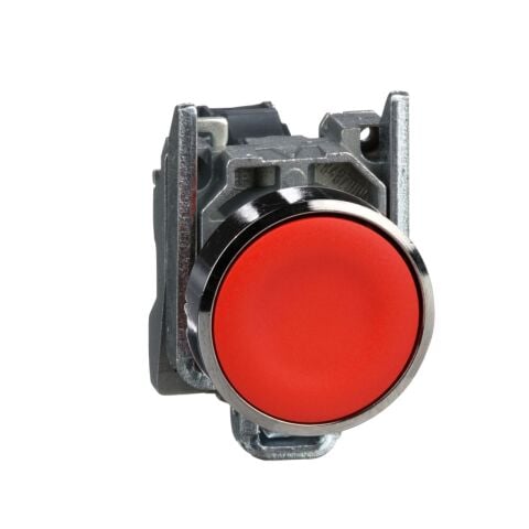 Schneider Electric XB4BA42 Kırmızı sıva altı buton Ø22 yaylı dönüş 1NK işaretsiz