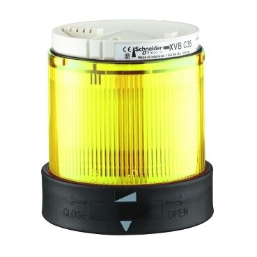 Schneider Electric XVBC2B8 Ø 70 Mm Işıklı Kolon - Sabit - Sarı - 24 V