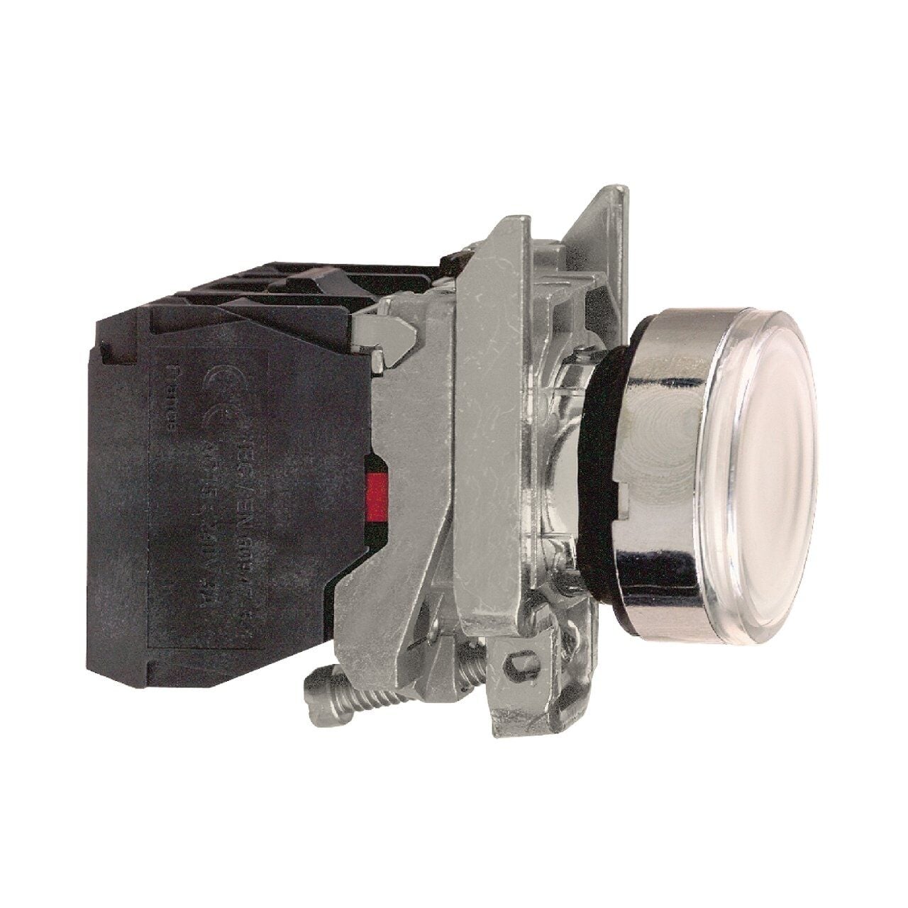 Schneider Electric XB4BW3165 Beyaz ışıklı buton Ø22 yaylı dönüş 1NA+1NK <=250V