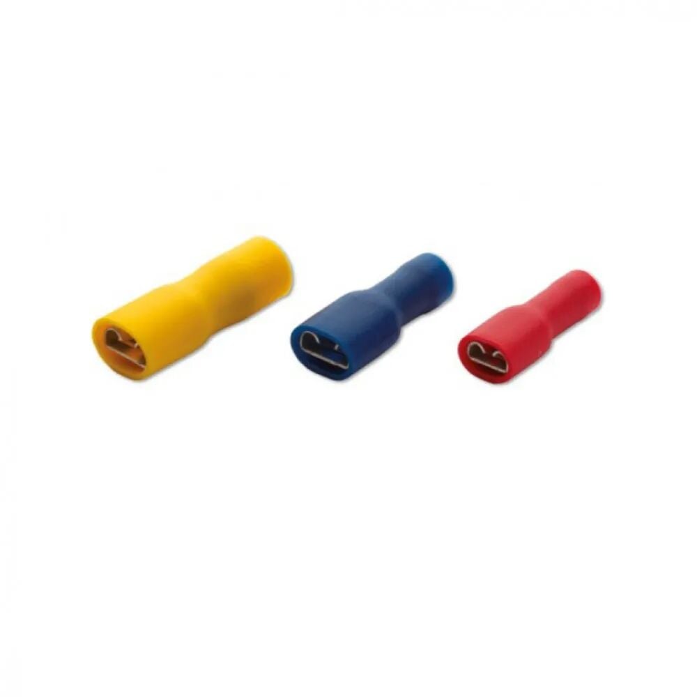 Şafak FFD-1488/5 Tam İzoleli Dişi Faston Tip İzoleli Kablo Ucu 0,50-1,50mm²