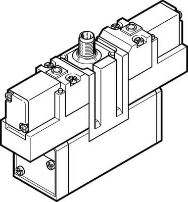 Festo 184510 Jmebdh-5/2-D-3-Zsr-C Solenoid Valve