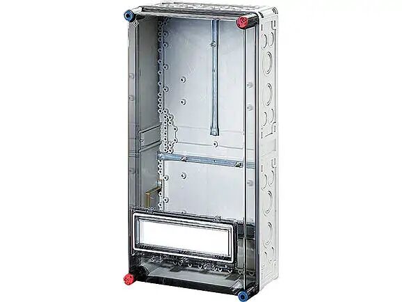Hensel MI 2420 300x600x185    Mi-Modüler Mühürlü Sayaç Panosu; IP65, PC, 1x12, Şeffaf Kapaklı