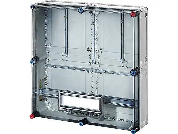 Hensel MI 2820 600x600x185    Mi-Modüler Mühürlü Sayaç Panosu; IP65, PC, 1x12, Şeffaf Kapaklı