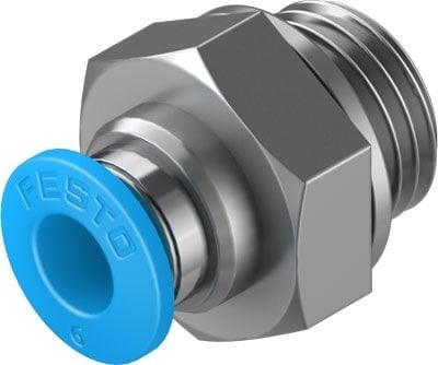 Festo 186097 QS-G1/4-6 Otomatik bağlantı rakoru