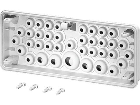 Hensel MI FP 38  Elastik Membranlı Kablo Flanşı; IP65, (29xØ 7-12 mm, 4xØ 7-14 mm, 4xØ 11-20 mm, 1xØ 16-29 mm), 300mm