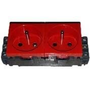 Legrand 674427 DLP İçin 2X2P+T UPS Priz Kırmızı