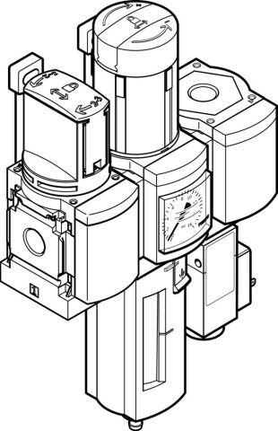 Festo 543574 Msb6N-1/2:C3J1F3-Wp Service Unit Combination