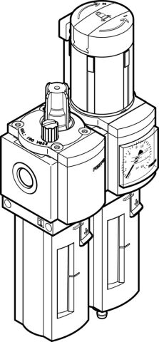 Festo 531118 MSB4-1/4-FRC5:J1M1-Z Hava hazırlama kombinasyonu
