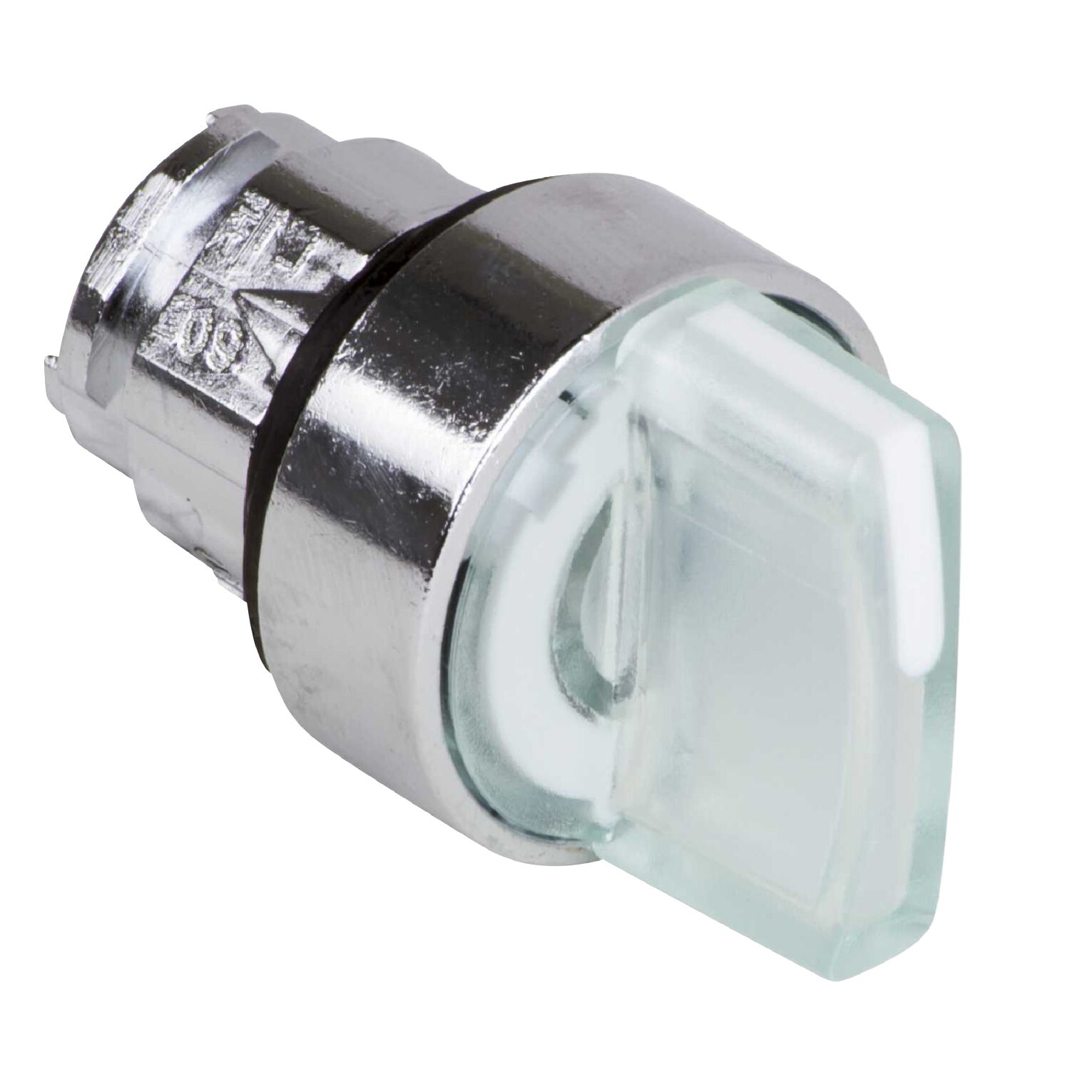 Schneider Electric ZB4BK1313 Beyaz Işıklı Mandal Buton Başlığı Ø22 3 Konumlu Sabit